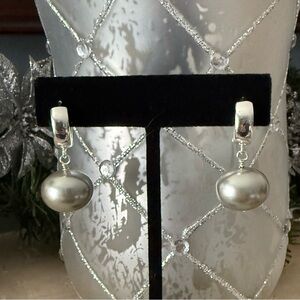 Hancrafted Silver & Pearl Earrings